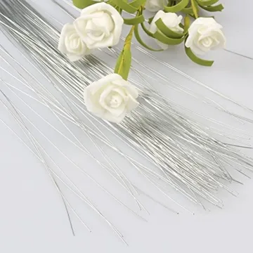 Floral Wire 26 Gauge - 100 Pcs for Crafting & Arranging