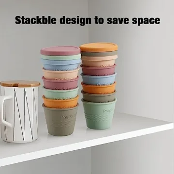 PandaEar Silicone Baby Food Storage Containers - 12 Pack