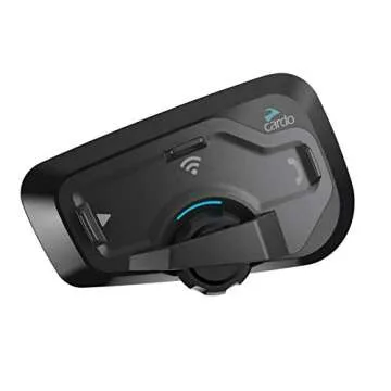 Cardo FRC4P001 - FREECOM 4 Plus Motorcycle 4-Way Bluetooth Communication System Headset - Black, Single Pack