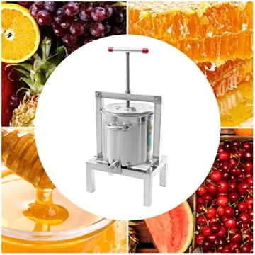 Fetcoi Fruit Press Cider Press 2.6 Gal Heavy Duty Stainless Steel