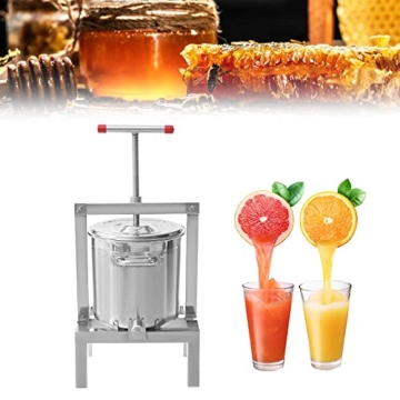 Fetcoi Fruit Press Cider Press 2.6 Gal Heavy Duty Stainless Steel