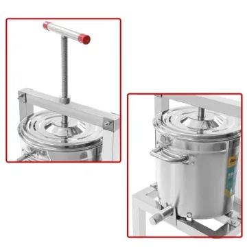 Fetcoi Fruit Press Cider Press 2.6 Gal Heavy Duty Stainless Steel