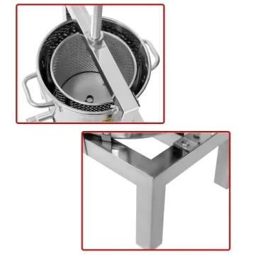 Fetcoi Fruit Press Cider Press 2.6 Gal Heavy Duty Stainless Steel