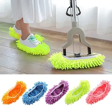 Mop Socks Microfiber Slipper Covers for Easy Cleaning