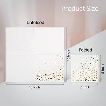 Stylish Gold Cocktail Napkins for Any Occasion