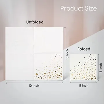 Stylish Gold Cocktail Napkins for Any Occasion