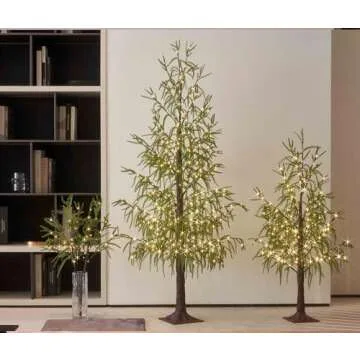 Hairui Lighted Christmas Norfolk Pine Tree with 180 LED Lights