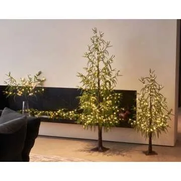 Hairui Lighted Christmas Norfolk Pine Tree with 180 LED Lights