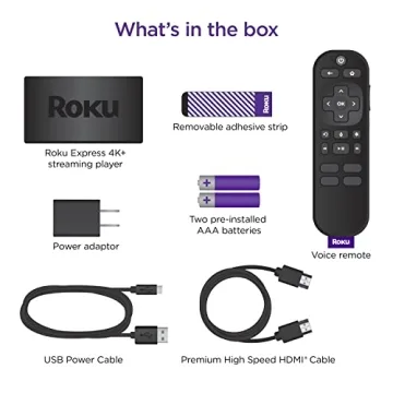 Roku Express 4K+ Streaming Device with Voice Remote