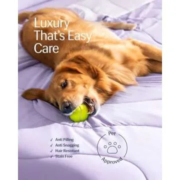 REST® Evercool® Cooling Comforter, Full/Queen, Blanket for Hot Sleepers, All Season Bedding to Keep Cool for Night Sweats, Breathable Lightweight Blanket, 90"x90" Inches, Lavender Breeze