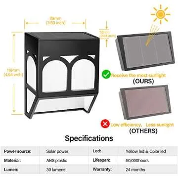 Outdoor Solar LED Lights 8-Pack for Home Décor