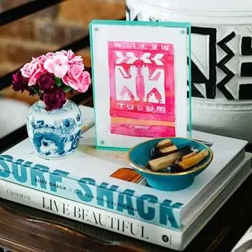 FURBISH Travel Wall Art Print - Tulum Matchbook - Aesthetic Wall Decor, Modern Wall Art, Preppy Room Decor for Living Room, Bedroom - Mexico Poster (5X7, Unframed)