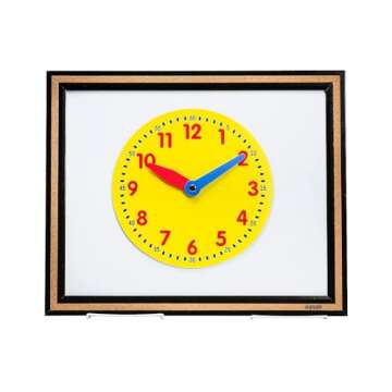 Didax Educational Resources Magnetic Demonstration Clock Math Manipulative, 12 inch diameter