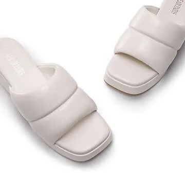 DREAM PAIRS Womens Slip on Slides Wedges Platform Cute Walking Comfort Sandals