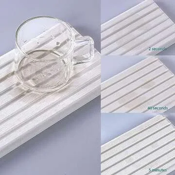 NiuYichee Diatomite Coasters for Kitchen & Bathroom