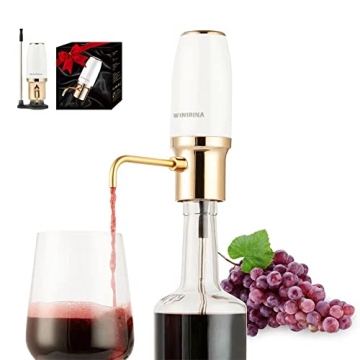 Winirina Electric Wine Aerator Dispenser Stylish USB Rechargeable