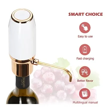 Winirina Electric Wine Aerator Dispenser Stylish USB Rechargeable