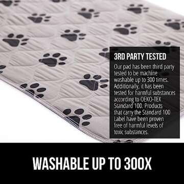 Washable Puppy Pads - Durable, Slip Resistant & Waterproof