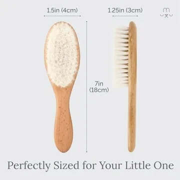 Natemia Baby Hair Brush Set for Gentle Grooming