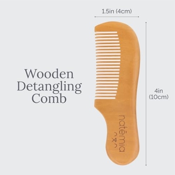 Natemia Baby Hair Brush Set for Gentle Grooming