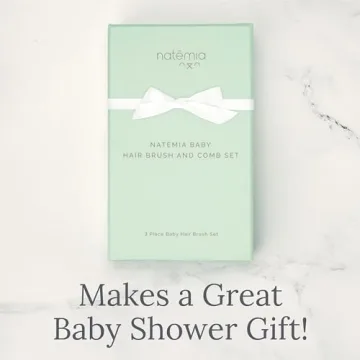 Natemia Baby Hair Brush Set for Gentle Grooming