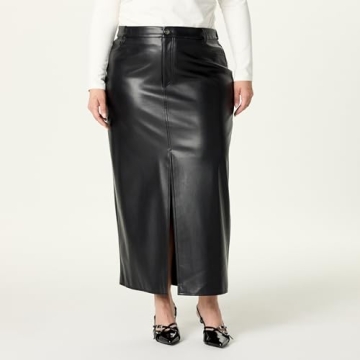 Chic Larissa Vegan Leather Maxi Skirt for Elegant Style