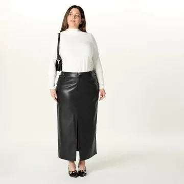 Chic Larissa Vegan Leather Maxi Skirt for Elegant Style