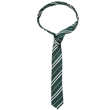 Funnlot Halloween Cosplay Tie Costume Accessory Green Necktie for Dress Up Party