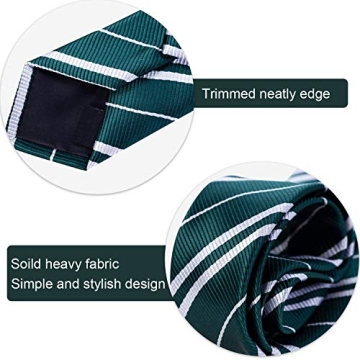 Funnlot Green Necktie for Halloween and Cosplay Costumes