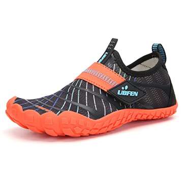 UBFEN Water Shoes for Kids Boys Girls Aqua Socks Barefoot Beach Sports Swim Pool Quick Dry Lightweig...