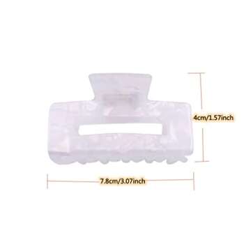 Checkered Hair Claw Clips for Women Girls Fashion Hair Clips for Styling Claw Clamps Thick Hair Retr...