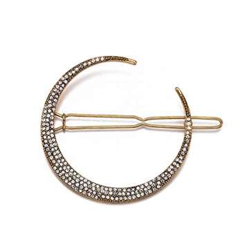 Numblartd Vintage Rhinestone Moon Snowflake Star Hair Clip Bobby Pins - Women Lady Alloy Barrettes H...