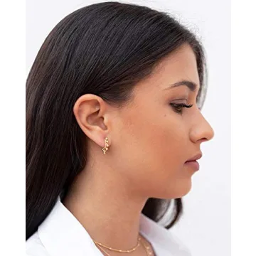 Stylish MEVECCO Gold Dainty Huggie Hoop Earrings for Women