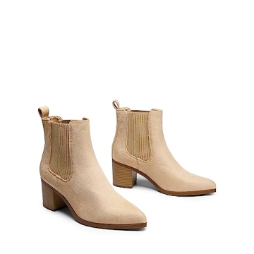 DREAM PAIRS Retro Chelsea Ankle Boots for Stylish Comfort