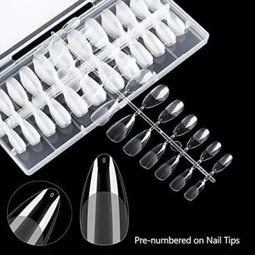 INENK Gel Nail Tips Extension - 240PCS for Nail Art