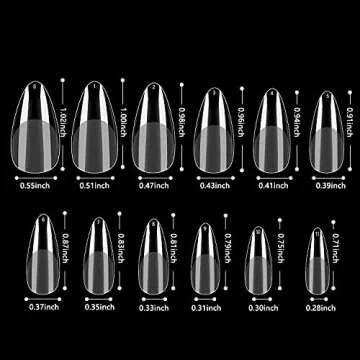 INENK Gel Nail Tips Extension - 240PCS for Nail Art