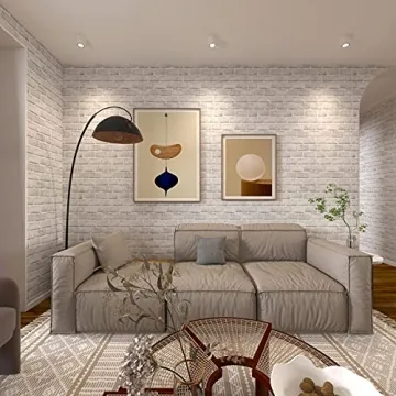 Cohoo Home Peel Stick Brick Wallpaper 3D Effect
