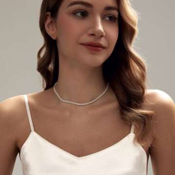 Timeless Luxval Tennis Necklace for Women - Elevate Your Style