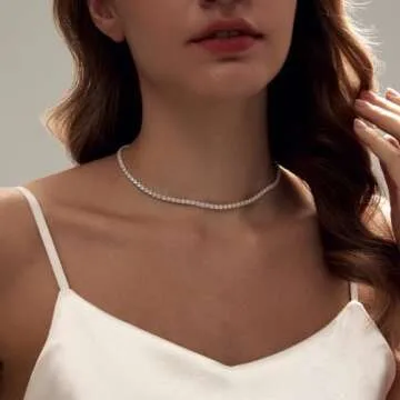 Timeless Luxval Tennis Necklace for Women - Elevate Your Style