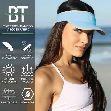 SAAKA Women’s Adjustable Sport Visor for Active Lifestyle