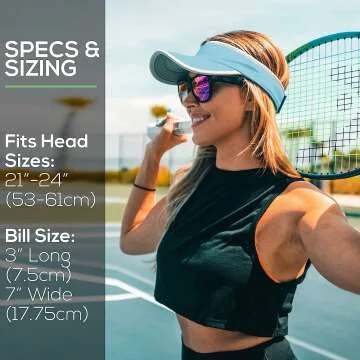 SAAKA Women’s Adjustable Sport Visor for Active Lifestyle