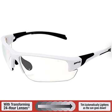 Global Vision Hercules 7 Auto-Darkening Clear to Smoke Lens Transitional ANSI Z87.1 Safety Sunglasse...