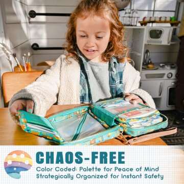 EVERLIT Rescue Pack | Kids First Aid Kit | 200 Medical Supplies in a Compact Storage Bag for Home, Car, Travel, Camping & Adventure | Gift with Travel-Friendly Child Safety Essential (Camping)