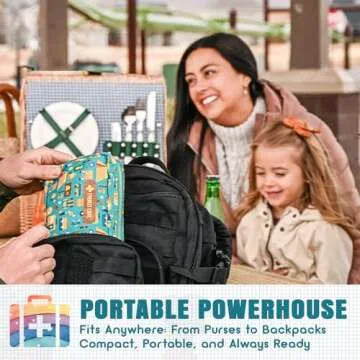 EVERLIT Rescue Pack | Kids First Aid Kit | 200 Medical Supplies in a Compact Storage Bag for Home, Car, Travel, Camping & Adventure | Gift with Travel-Friendly Child Safety Essential (Camping)