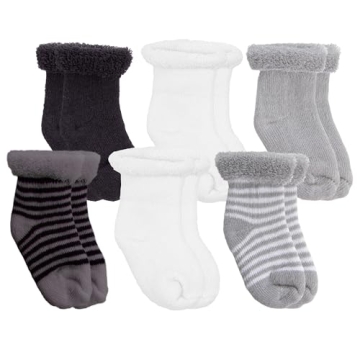 Kushies Newborn Terry Socks - Essential Comfort for Tiny Feet