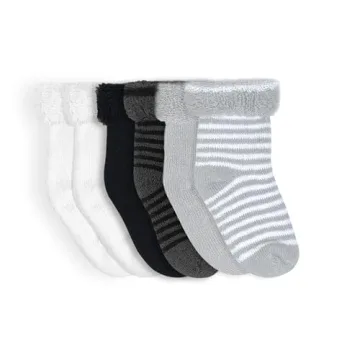 Kushies Terry Socks for Newborns - Stylish & Cozy