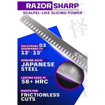 Dalstrong Slicing & Carving Knife - 12 inch Slicer - Phantom Series - Japanese High-Carbon AUS8 Stee...