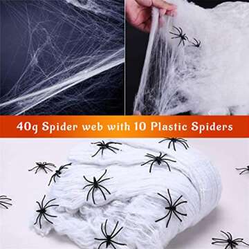 Lamgoa 12.3ft Halloween Ghost Hanging Decorations, Scary Hanging Reaper Motion Voice Activated with Creepy Sound & Glowing Mask Flying Ghost for Haunted House, Yard Home Party Indoor Outdoor Decor