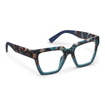 Peepers by PeeperSpecs Oprah's Favorite Women's Take a Bow Square Blue Light Blocking Reading Glasse...