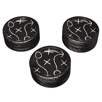 Football Party Dessert Plates 36-Count Game Day Essentials